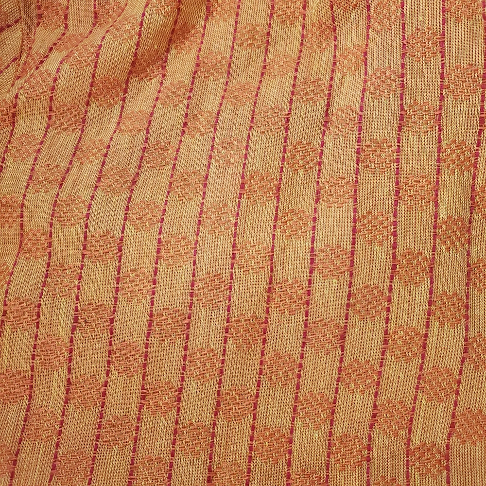 Orange Kurta With Subtle Pattern - image 4